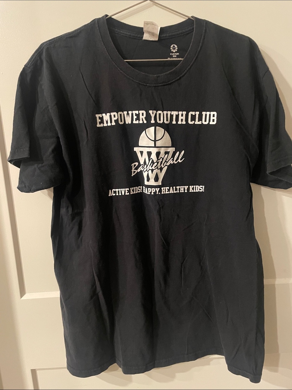 Gildan Black Empower Youth Club Basketball Kids Tee
